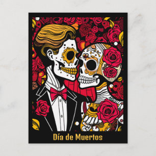 Anpassningsbar 💀 Pop Día de Muertos Vykort