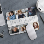 Anpassningsbar Poppop Photo Collage Grandchildren  Musmatta<br><div class="desc">Skapa en coola anpassningsbar-gåva till den bästa morfar runt med den här fotokollage-musslan. Använda mallarna för att lägga till sex foton och anpassa dem med barnbarnbarnens namn eller ett anpassningsbar i mitten, som är täckt av "POPPOP" i mjuka grått-bokstäver. Gör en unik gåva till Fars dag eller morföräldrars dag i...</div>
