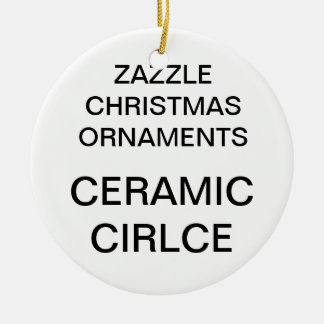 Anpassningsbar Porcelain Round Julgran Ornament