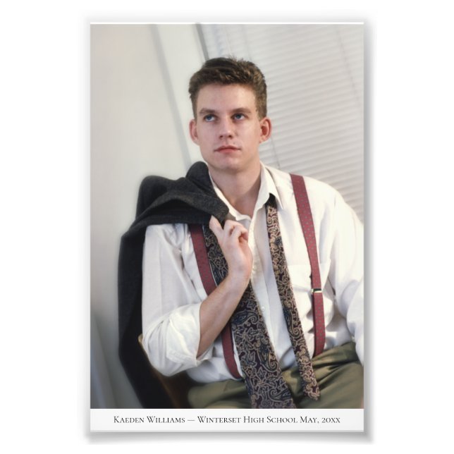 Anpassningsbar Porträtt 1 Fotoutvidgning Fototryck (Framsidan)