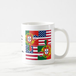Anpassningsbar PORTUGISISKA AMERIKANSKA ARV Kaffemugg