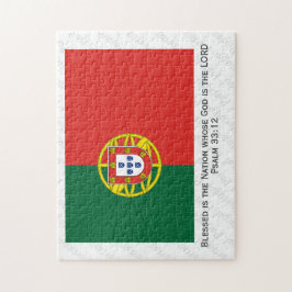 Anpassningsbar Portugisiska Flagga Pussel