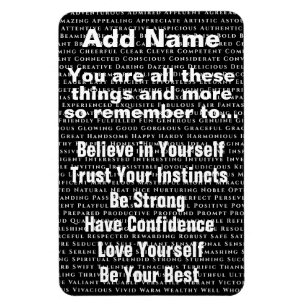Anpassningsbar Positive Ord Affirmation Magnet