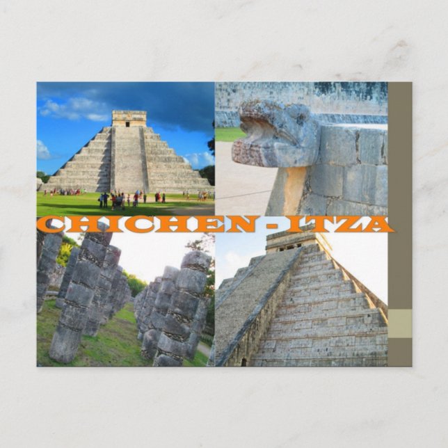 ANPASSNINGSBAR POSTCARDS- CANCUN COLLAGE 3 VYKORT (Framsida)