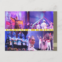 ANPASSNINGSBAR POSTCARDS- CANCUN COLLAGE 5 VYKORT