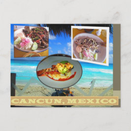 ANPASSNINGSBAR POSTCARDS- CANCUN COLLAGE 6 VYKORT