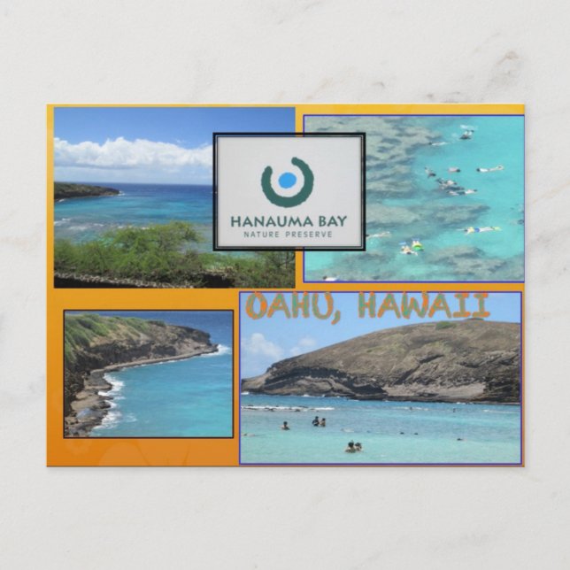 ANPASSNINGSBAR POSTCARDS- HAWAII COLLAGE# 12 VYKORT (Framsida)