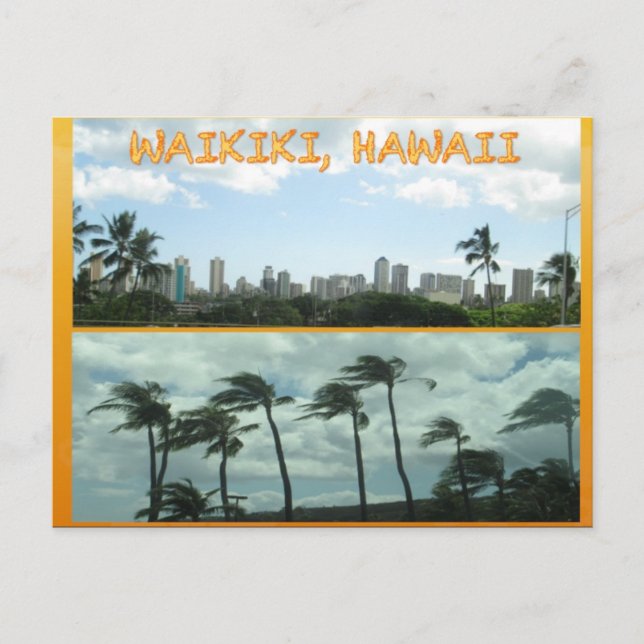 ANPASSNINGSBAR POSTCARDS- HAWAII COLLAGE# 15 VYKORT (Framsida)