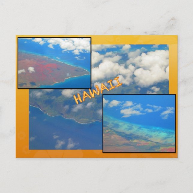ANPASSNINGSBAR POSTCARDS- HAWAII COLLAGE# 18 VYKORT (Framsida)