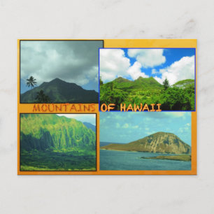 ANPASSNINGSBAR POSTCARDS- HAWAII COLLAGE# 23 VYKORT