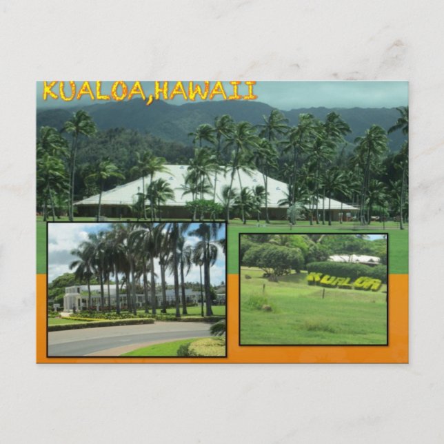 ANPASSNINGSBAR POSTCARDS- HAWAII COLLAGE# 26 VYKORT (Framsida)