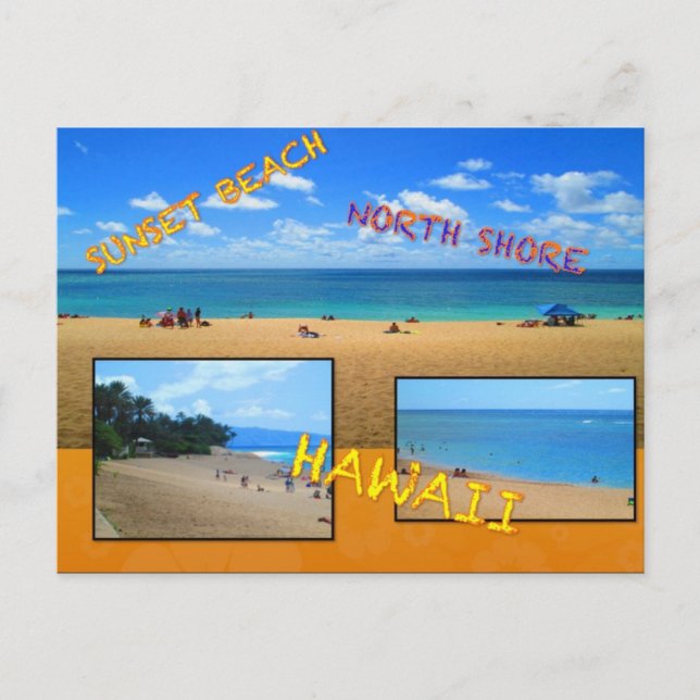 ANPASSNINGSBAR POSTCARDS- HAWAII COLLAGE# 27 VYKORT (Framsida)