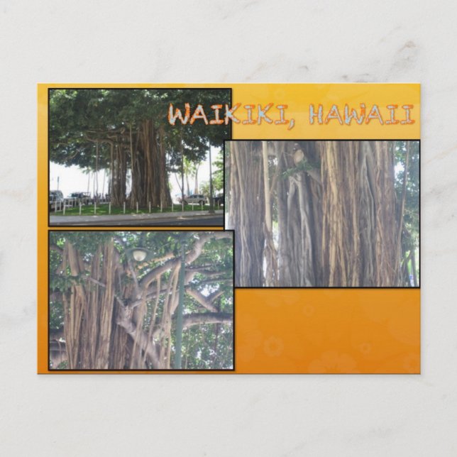 ANPASSNINGSBAR POSTCARDS- HAWAII COLLAGE# 4 VYKORT (Framsida)