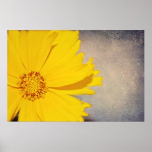 Anpassningsbar Poster Gulten Flower för konstutskr