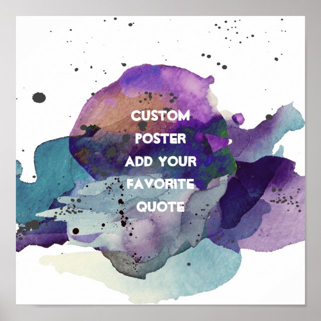 anpassningsbar poster lägga till en egen vattenfär (Framsidan)