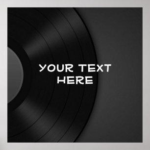 Anpassningsbar POSTER med bakgrunden för vinyldesi