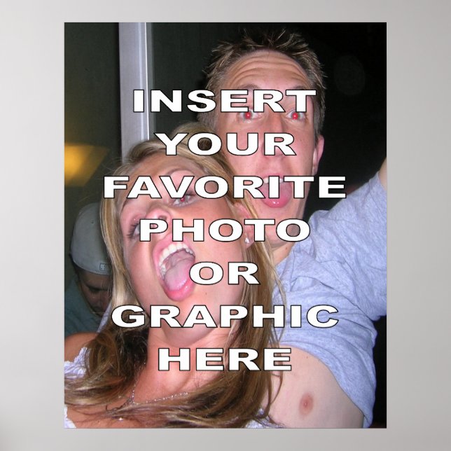 Anpassningsbar Poster med eget foto eller egen gra (Framsidan)