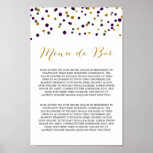 Anpassningsbar - Poster på alkoholmenyn