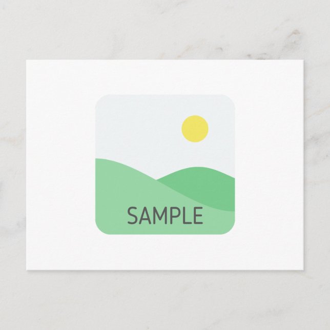 Anpassningsbar postkort vykort (Framsida)