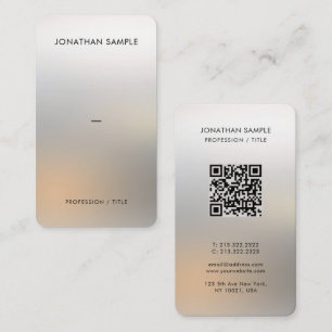 Anpassningsbar Premium Silke Papper Glamous Silver Visitkort
