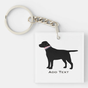Anpassningsbar Preppy Black Hund Lab Silhouette