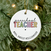 Anpassningsbar Preschool Teacher Personlig Gifts