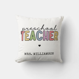 Anpassningsbar Preschool Teacher Personlig Gifts Kudde