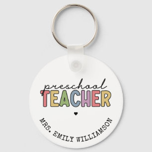 Anpassningsbar Preschool Teacher Personlig Gifts  Nyckelring