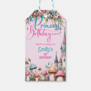 Anpassningsbar Princess Fairy Girl's Birthday Fair Presentetikett