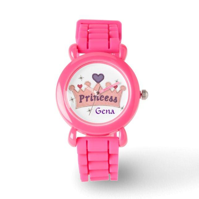 Anpassningsbar Princess Glitter Watch-mall Armbandsur (Framsida)