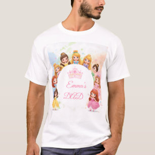 Anpassningsbar prinsessefödelsedags-t-shirt för pa t shirt