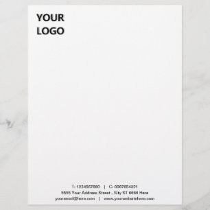 Anpassningsbar Professionell Business Letterhead m Brevhuvud