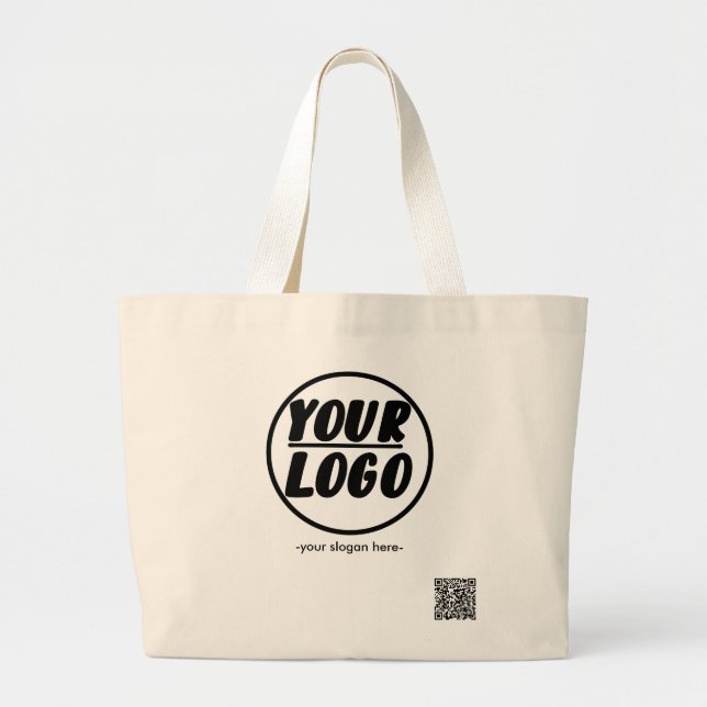 Anpassningsbar Professionell Business Logotyp med  Jumbo Tygkasse (Framsidan)