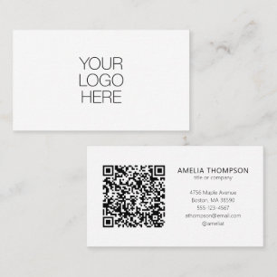Anpassningsbar Professionell Business Logotyp Whit Visitkort