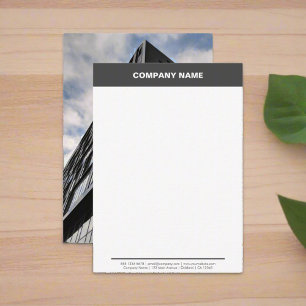 Anpassningsbar Professionell Company Namn Photo Br Anteckningskort