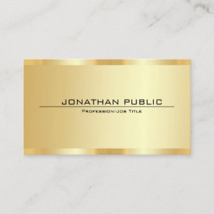 Anpassningsbar Professionell Elegant Faux Guld-mal Visitkort