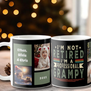 Anpassningsbar Professionell Grampy Grandpa 4 Phot Kaffemugg