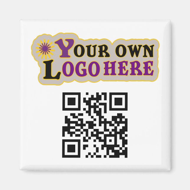 Anpassningsbar promo QR-kodmagnet Magnet (Framsidan)