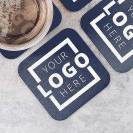 Anpassningsbar Promoted Business Logotyp Branded B Underlägg Papper Kvadrat