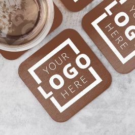 Anpassningsbar Promoted Business Logotyp Branded B Underlägg Papper Kvadrat