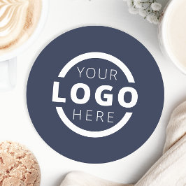 Anpassningsbar Promoted Business Logotyp Branded B Underlägg Papper Rund