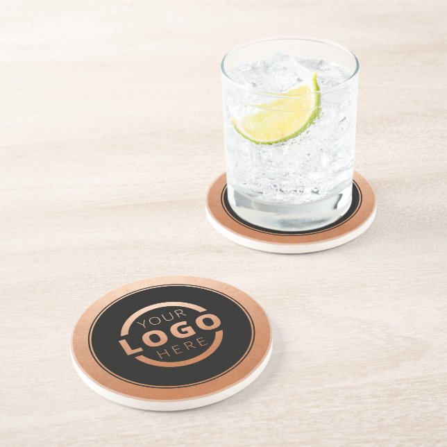 Anpassningsbar Promoted Business Logotyp Branded C Underlägg (Sidan)