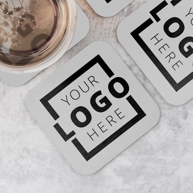 Anpassningsbar Promoted Business Logotyp Branded G Underlägg Papper Kvadrat (Skapare uppladdad)