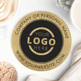 Anpassningsbar Promoted Business Logotyp Branded G Underlägg Papper Rund