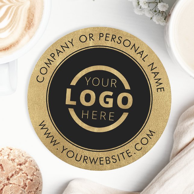 Anpassningsbar Promoted Business Logotyp Branded G Underlägg Papper Rund (Skapare uppladdad)