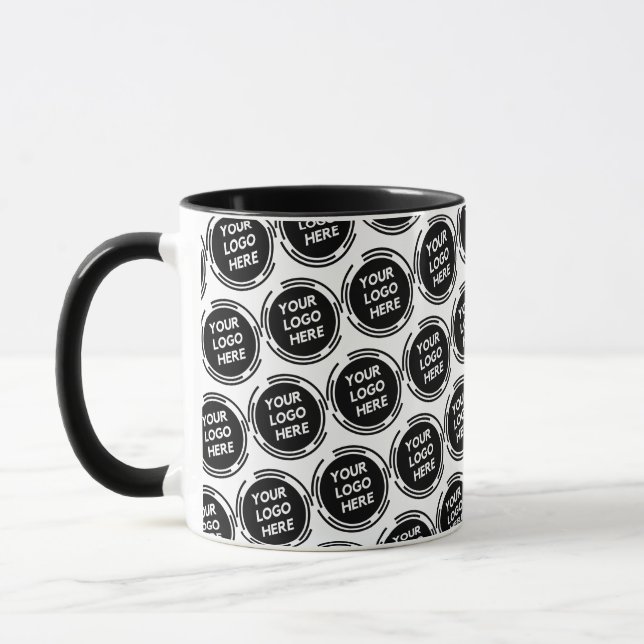 Anpassningsbar Promoted Business Logotyp Branded M Mugg (Vänster)