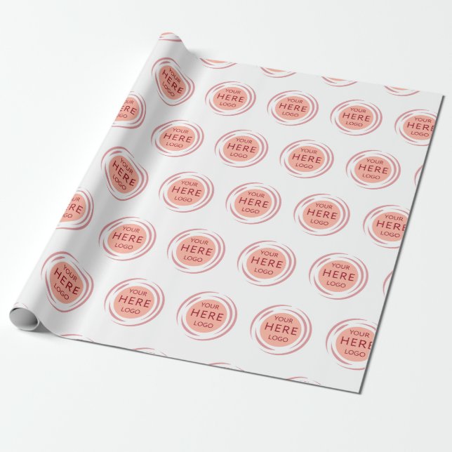 Anpassningsbar Promoted Business Logotyp Branded W Presentpapper (Utrullad)