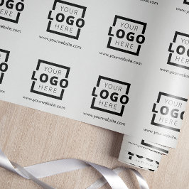 Anpassningsbar Promoted Business Logotyp Branded W Presentpapper