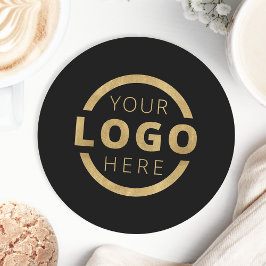 Anpassningsbar Promotional Business Logotyp Brande Underlägg Papper Rund