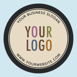 Anpassningsbar Promotive Business Stickers Company Runt Klistermärke